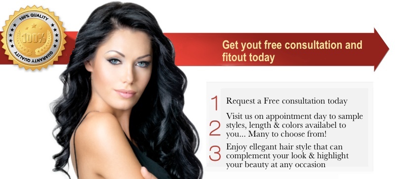 Natural Hair Extensions Dubai - Custom fit, all styles, colors and lengths