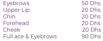 Threading Dubai